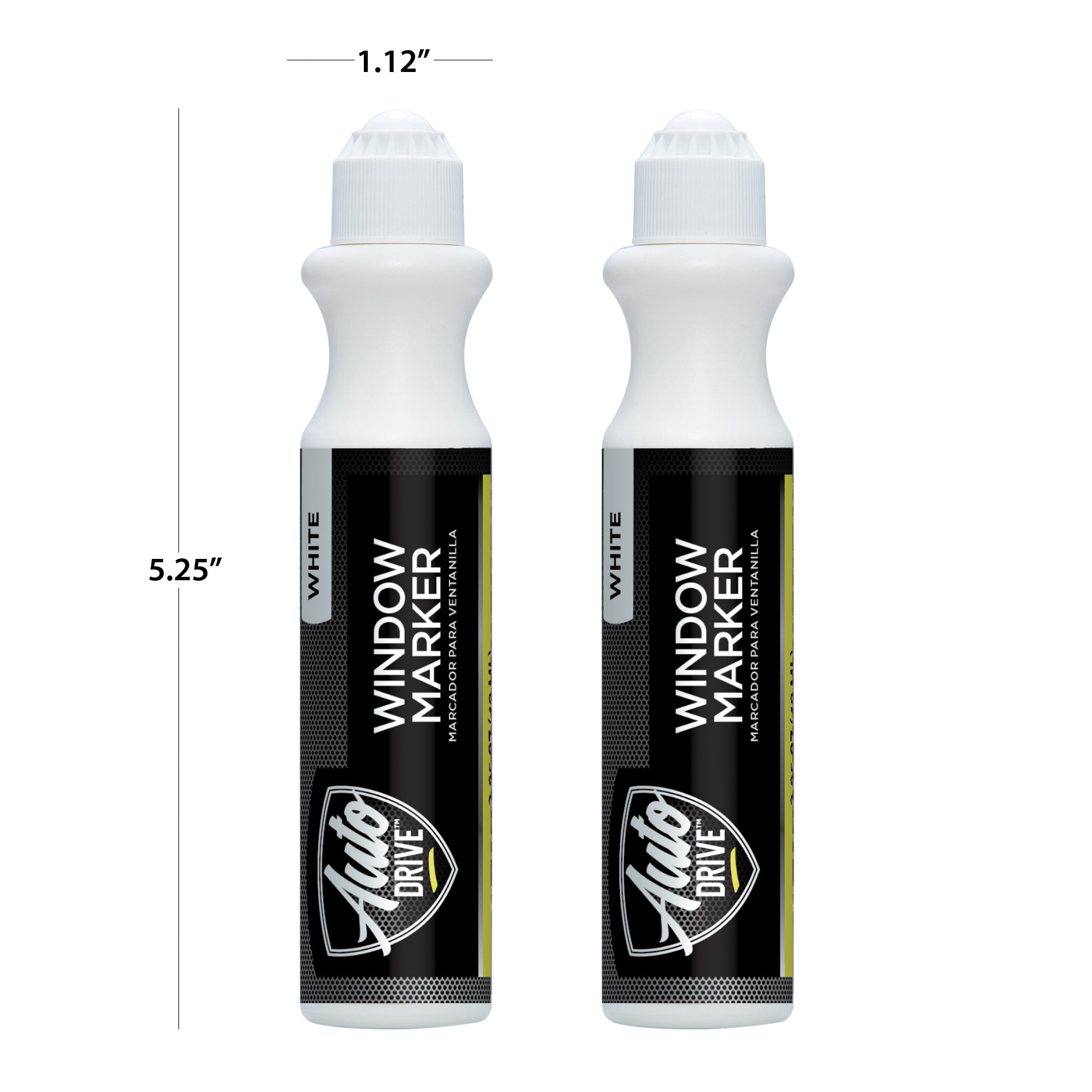 Auto Drive White Automotive Window Marker, 2-Pack