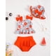 thumbnail image 2 of Traje de baño Mioglrie Toddler 3T-4T Orange Daisy de 2 piezas, 2 of 5