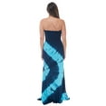 thumbnail image 3 of Riviera Sun Women's Rasta Maxi Summer Dress - Long Sundress with Adjustable Removable Straps (Navy Turquoise Swirl, Large), 3 of 3
