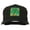 Black, variant on St Patrick's Day Clover Leaf Embroidered Cap - Navy OSFM