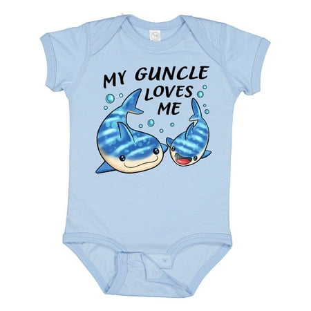 

Inktastic My Guncle Loves Me- Whale Shark Gift Baby Boy or Baby Girl Bodysuit