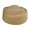 Khaki, variant on Casual Outfit Straw Hat in Woven Straw with Rounded Crown and Brimless French Cap Profile for Warm Weather Wear