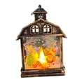 thumbnail image 2 of Decoración navideña, adorno navideño, decoración para fiestas navideñas, adorno colgante con luz nocturna de Navidad, casa para Estilo H, 2 of 9