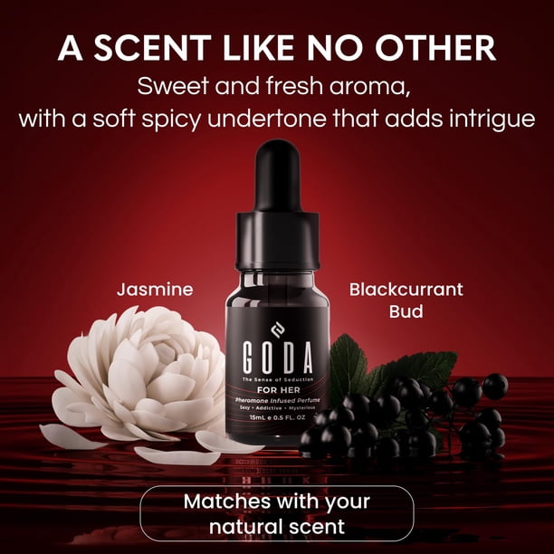 GODA Pheromone Infused Fragrance Oil - For Women, 15ml / 0.51 fl