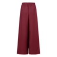 thumbnail image 4 of Celmia Womens Pants Leisure High Waist Wide Leg OL Long With Pockets Trousers, 4 of 10