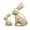 Beige, variant on 2pcs Wood-Colored Bunny Resin Sculpture - Adorable Animal Ornament with Realistic Wood-Like Finish, for Coffee Tables, Desktops & Display Cabinets, Adds Rustic Charm to Home Decor, Beige