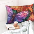 thumbnail image 4 of KLL Colorful Butterfly Cluster Pillow Covers Envelope Closure,Super Soft and Cozy Fuzzy Fleece Pillow Case Cover 20"x30", 4 of 5
