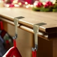 thumbnail image 5 of Christmas Stocking Holders Mantel Hook Hangers Fireplace Hooks Hanger Santa Stocking Hook Fireplace Hanger Grip for Xmas Party Decorations (Gray), 5 of 6
