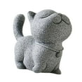 thumbnail image 4 of Siruishop Statue Animal Decor Decorative Ornament Fun Tea Table Stone Tea Pet Tsundere Cat, 4 of 8