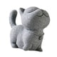 thumbnail image 4 of Estatua de gato miniatura de piedra para té, mesa de té, mesa de té, animal adorable y divertido gato tsundere, 4 of 9