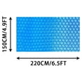 thumbnail image 3 of Rectangle Pool Cover, Easy Set Up Rectangle Inflatable Swimming Pool Cover Dustproof Pools Protector, Fits 9.8ft X 6.5ft Frame Pool and Solar Pool Cover for Garden Outdoor Pools Cover(5ft X 6.5ft), 3 of 6