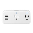 thumbnail image 1 of STEREN Contacto Wi-Fi doble con cargador USB Wi-Fi doble color blanco SHOME-131, 1 of 2