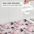 thumbnail image 5 of Honeii Cat print Super Absorbent Coffee Bar Mat Hide Stain Coffee Maker Mat for Countertops Coffee Pot Dish Drying Mat for Kitchen Counter, 5 of 7
