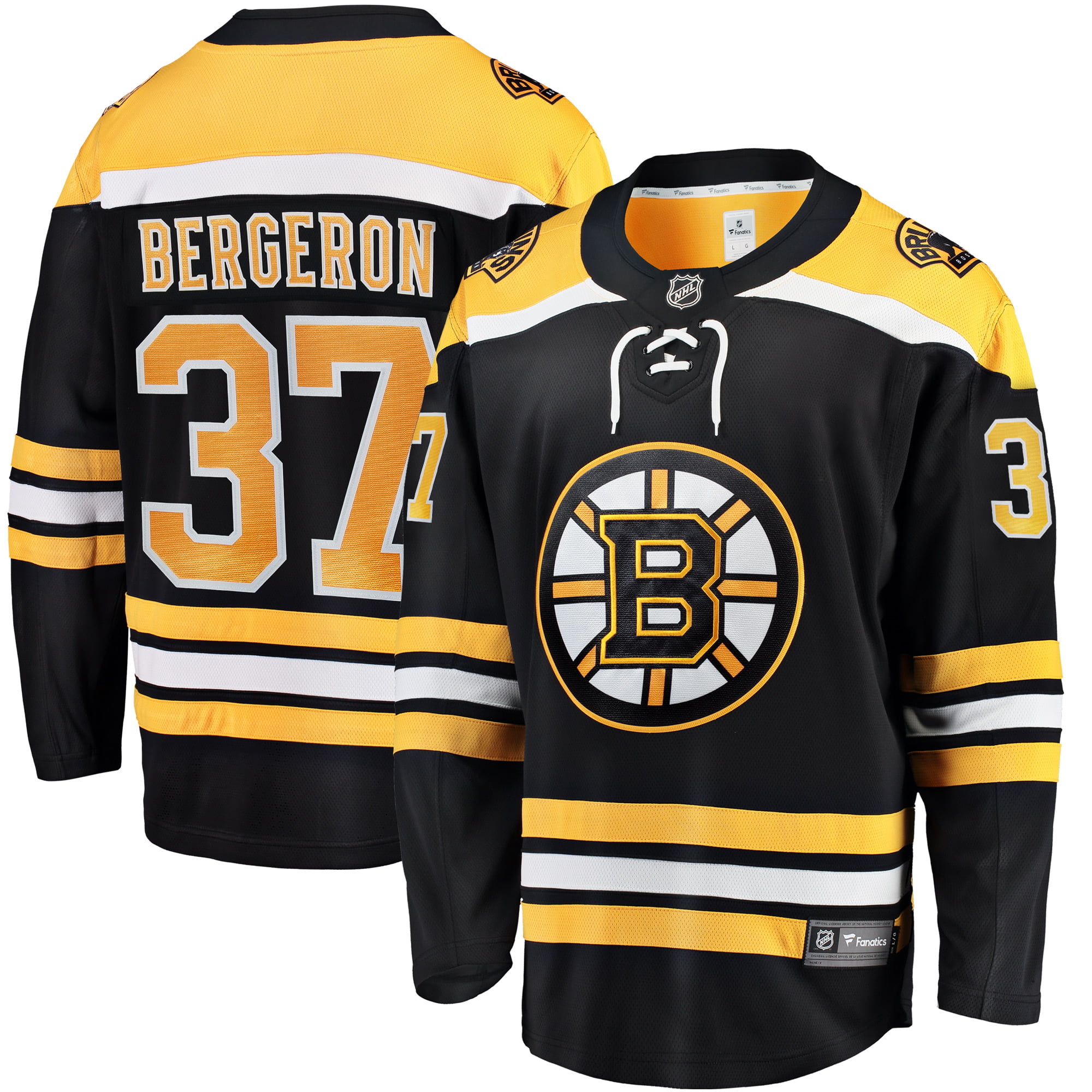 Patrice Bergeron Boston Bruins Fanatics Branded Breakaway Player Jersey - Black ...