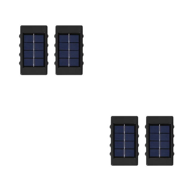 Matsuzay 2 piezas Patio trasero luz Solar recargable camino pasarela lámpara de pared jardín detección luces de cubierta iluminación Type1 NO1