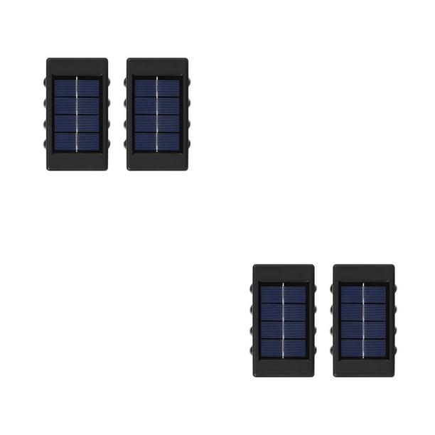 Matsuzay 2 piezas Patio trasero luz Solar recargable camino pasarela lámpara de pared jardín detección luces de cubierta iluminación Type1 NO1