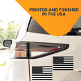thumbnail image 3 of Magnet Me Up Thin Silver Line American Flag Vinyl Magnet Decal, 4x6 In, 2 Pk, Black, Silver, White, 3 of 7