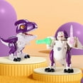 thumbnail image 3 of PRETXORVE Home Decor, Room Decor, Alloy Dinosaur Transforming Robot Children's toy Building Block Storage Box Set Model toy, 3 of 3