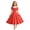 0##Watermelon Red193, variant on Kiijoy Girls Vintage Polka Dot Dress Party Short Sleeve Skater Dress, Black, Size 5-14