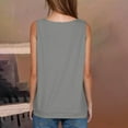 thumbnail image 4 of Wyobmus Womens Tank Tops Casual V Neck Sleeveless T Shirt Loose Fit Summer Tops Cute Outfit Basic Cami Shirts S-3X A-Gray, 4 of 6