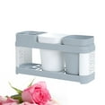 thumbnail image 2 of Miangastore Toothbrush and Toothpaste Holder 1Set for Bathroom Countertop Storage Organization Multi Color 11.4x4.7x2.8in, 2 of 8