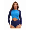thumbnail image 4 of Top-kevin Women's Long Sleeve One Piece Swimsuits Rash Guard Modest Full Coverage Bathing Suit, 4 of 13