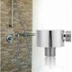 thumbnail image 2 of Brass Wall Mount Supply Elbow Round Shower Hose Connector G1/2 for Hand Shower Shower Outlet Elbow for Hand Shower, 2 of 4