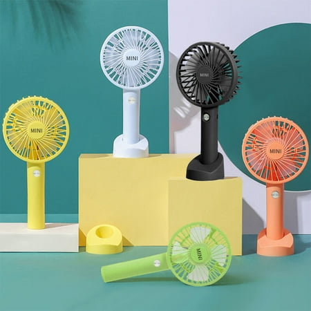 

Mini Hand-held Fan Portable Folding Desk Fan Cooler Cooling USB Rechargeable Fan