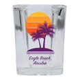 thumbnail image 2 of Eagle Beach Aruba Souvenir 2 Ounce Square Shot Glass Palm Design, 2 of 3