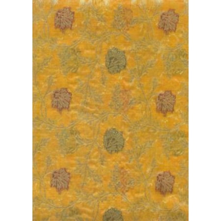 mustard gold silk organza jacquard
