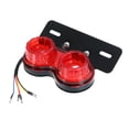 thumbnail image 2 of Amdohai Universal LED Motorcycle Tail Lamp Turn Signal Light Dual Trailer Lights Brake License Plate Holder Lights, 2 of 7