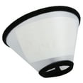 thumbnail image 3 of Elizabethan Dog Cat Pet Wound Healing Cone E- Collar White with Black, 3 of 10