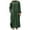 Army Green, variant on Women's Plus Size Long Dress Round Neck Loose Casual Cotton Maxi Dress Long Sleeve Solid Comfortable Home Dress with Pockets