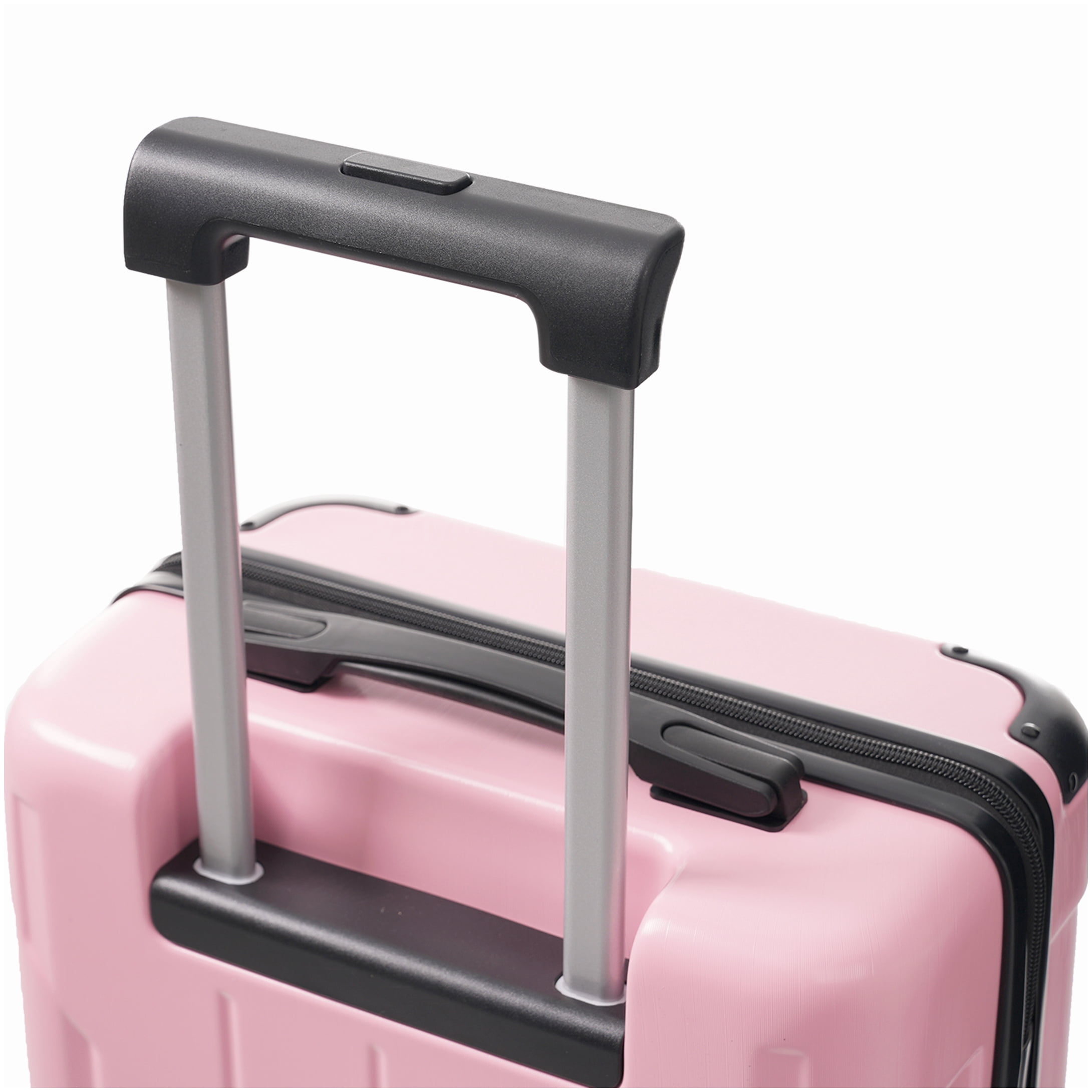 MANGIJOY Lightweight ABS Carry-On Luggage 20 Inch, Pink Hardshell Suitcase with 8 Spinner Wheels &; TSA Lock, Includes Packing Organizers