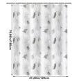 thumbnail image 3 of 1.8x2 m Large Shower Curtain Liner With 12 Plastic Hanging Rings, Waterproof And Mold-proof Shower Curtains For Home Bathroom, 3 of 4