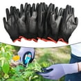 thumbnail image 1 of 12 Pairs Safety Coating Work Gloves Hand Protect PU Nylon Antiskid Dust-proof, 1 of 10