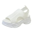 thumbnail image 2 of Sandalias transpirables de moda para mujer, sandalias casuales con boca de pez y fondo de bizcocho Wmkox8yii shjk5391, 2 of 5