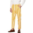 thumbnail image 4 of INSPIRE CHIC Stripe Business Pants for Men's Slim Fit Tapered Dress Pants, 4 of 4