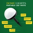 thumbnail image 3 of Bell+Howell Solar Pathway Lights 4 Pack IP65 Waterproof Solar Lights Outdoor, Auto On/Off Garden. Landscape Lighting, White Path, Powered for Yard Driveway Walkway Patio Lawn, 3 of 7