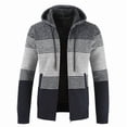 thumbnail image 1 of Sudadera con capucha para hombre, tejido de punto, sudadera, suéter, chaqueta, abrigo, para hombre, otoño e invierno, forro polar, gruesa y cálida, sudadera con capucha, cárdigan, suéter, tejido, 1 of 5