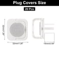 thumbnail image 2 of 20 Pack Outlet Covers Proofing, Plug Covers Easy Installation Electric Plug Protectors Safety Socket Protector Grey, 2 of 6