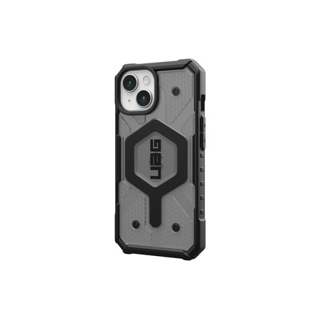 UAG Case Compatible with iPhone 15 Case 6.1" Pathfinder Clear Ash/Black Built-in Magnet Compatible with MagSafe Charging Rugged Transparent Dropproof Protective Cover by URBAN ARMOR GEAR