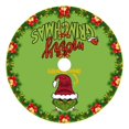 thumbnail image 2 of Mini Grinch Ornaments Grinch Ornaments Grinch Christmas Decorations Christmas Tree Skirt, Red & Green Merry Christmas Tree Skirt Collar, Soft Xmas Holiday Decoration, 2 of 3