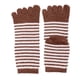 thumbnail image 3 of Calcetines Tobilleros Yuyangstore de Cinco Dedos Algodón 3 Colores Marrón, 3 of 7