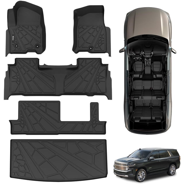 Alfombrilla de suelo y alfombrilla de carga KARPAL para Chevrolet Tahoe/GMC Yukon