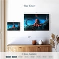 thumbnail image 2 of Elephant Stock Adult Octopus Wall Art - Horizontal Canvas Wall Art - Living Room Wall Decor - Animal Canvas - Black And Teal Decor - 12" x 8", 2 of 3