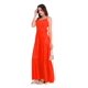 thumbnail image 3 of Mujer Verano Bohemio Floral Casual Abrigo Cuello en V Ruffle Cap Cinturón sin mangas A-line Dobladillo plisado Swing Midi Sun Dress, Red, 2xl Feliz Sencillez, 3 of 4
