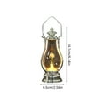 thumbnail image 3 of Tyidzon Christmas Small Lantern Decorative Indoor 6.3" LED Lighted Candle Lantern Battery Operated Desk Lamp for Tabletop Centerpiece Christmas Holiday Ornaments Gifts, 3 of 7