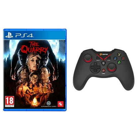 The Quarry | Standard Edition|PS4 Game (PlayStation 4)+SAMEO SG17 2.4G Wireless Gaming Controller for Xbox One/Xbox One S/Xbox One X/Xbox Series S/Xbox Series X/ PS3, PC/Android/ Windows XP/7/8/10