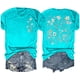 thumbnail image 1 of Fiudx Ofertas Relámpago Moda Mujer Verano Cómodo Cuello Redondo Impresión Manga Corta Tops Blusa Camiseta, 1 of 6